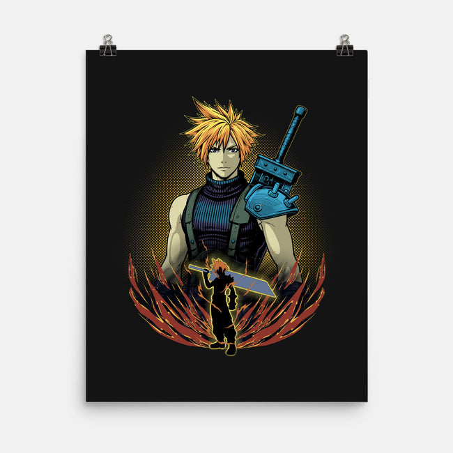 Buster Blade Shadowwork-None-Matte-Poster-Astrobot Invention