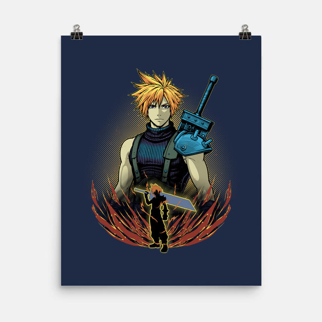 Buster Blade Shadowwork-None-Matte-Poster-Astrobot Invention