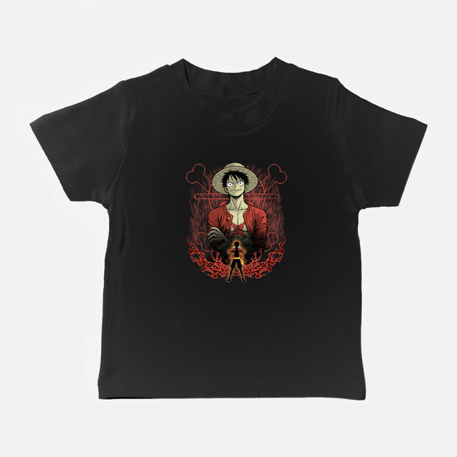 Straw Hat Captain Shadowwork-Baby-Basic-Tee-Astrobot Invention