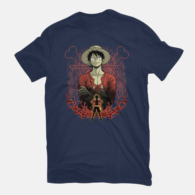 Straw Hat Captain Shadowwork-Unisex-Basic-Tee-Astrobot Invention