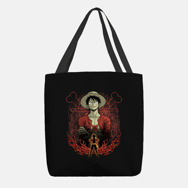 Straw Hat Captain Shadowwork-None-Basic Tote-Bag-Astrobot Invention