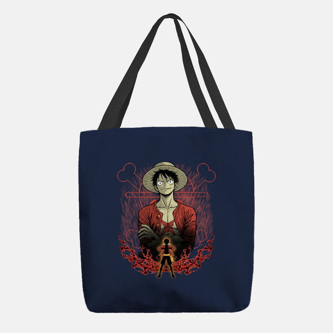 Straw Hat Captain Shadowwork-None-Basic Tote-Bag-Astrobot Invention