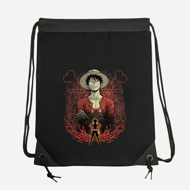 Straw Hat Captain Shadowwork-None-Drawstring-Bag-Astrobot Invention
