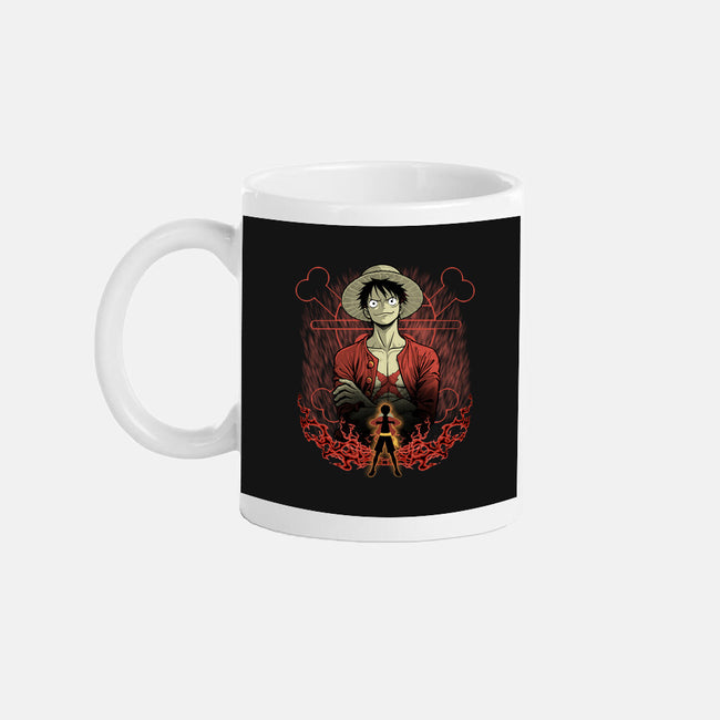 Straw Hat Captain Shadowwork-None-Mug-Drinkware-Astrobot Invention