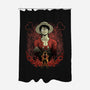 Straw Hat Captain Shadowwork-None-Polyester-Shower Curtain-Astrobot Invention