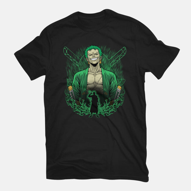 Pirate Hunter Shadowwork-Womens-Basic-Tee-Astrobot Invention