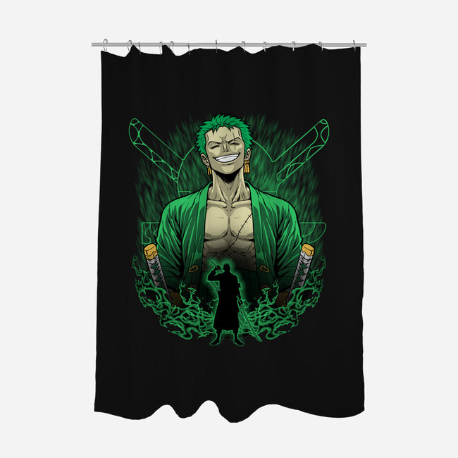 Pirate Hunter Shadowwork-None-Polyester-Shower Curtain-Astrobot Invention