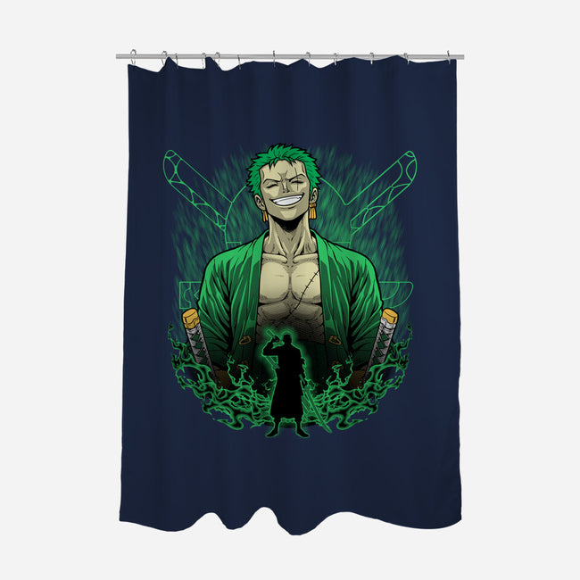 Pirate Hunter Shadowwork-None-Polyester-Shower Curtain-Astrobot Invention