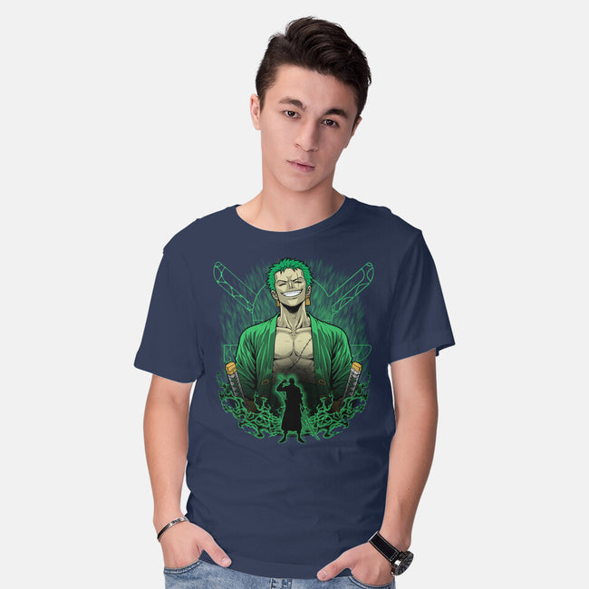 Pirate Hunter Shadowwork-Mens-Basic-Tee-Astrobot Invention