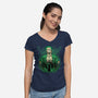 Pirate Hunter Shadowwork-Womens-V-Neck-Tee-Astrobot Invention
