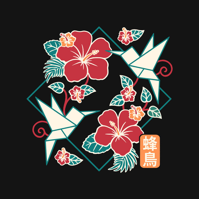 Origami Hummingbird-Unisex-Baseball-Tee-NemiMakeit