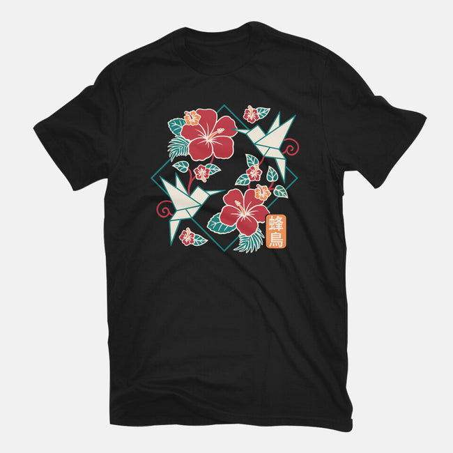Origami Hummingbird-Mens-Premium-Tee-NemiMakeit