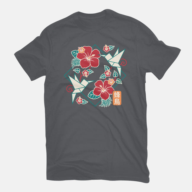 Origami Hummingbird-Mens-Premium-Tee-NemiMakeit