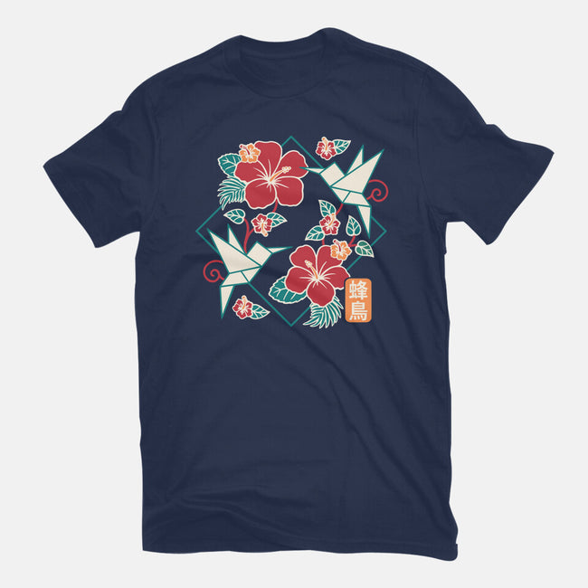 Origami Hummingbird-Mens-Premium-Tee-NemiMakeit