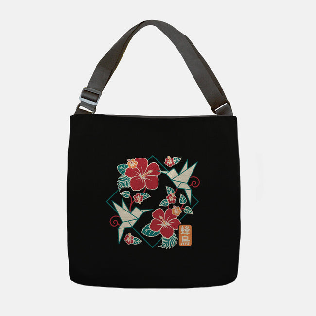 Origami Hummingbird-None-Adjustable Tote-Bag-NemiMakeit