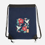 Origami Hummingbird-None-Drawstring-Bag-NemiMakeit