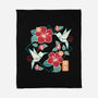 Origami Hummingbird-None-Fleece-Blanket-NemiMakeit