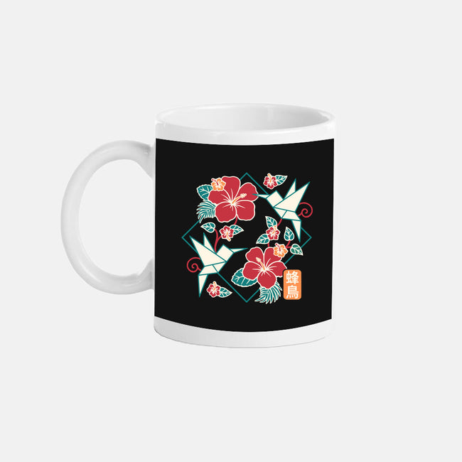 Origami Hummingbird-None-Mug-Drinkware-NemiMakeit