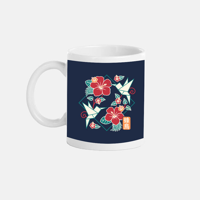 Origami Hummingbird-None-Mug-Drinkware-NemiMakeit