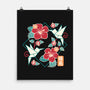 Origami Hummingbird-None-Matte-Poster-NemiMakeit