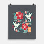 Origami Hummingbird-None-Matte-Poster-NemiMakeit