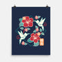 Origami Hummingbird-None-Matte-Poster-NemiMakeit