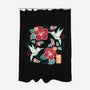 Origami Hummingbird-None-Polyester-Shower Curtain-NemiMakeit