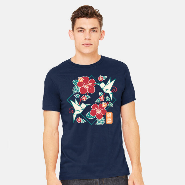 Origami Hummingbird-Mens-Heavyweight-Tee-NemiMakeit