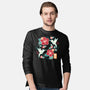 Origami Hummingbird-Mens-Long Sleeved-Tee-NemiMakeit
