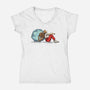 My Rock Friend-Womens-V-Neck-Tee-nickzzarto