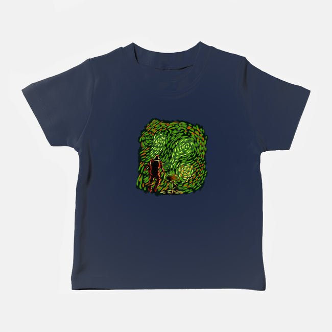 New Starry Night-Baby-Basic-Tee-nickzzarto