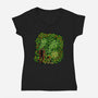 New Starry Night-Womens-V-Neck-Tee-nickzzarto