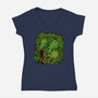 New Starry Night-Womens-V-Neck-Tee-nickzzarto