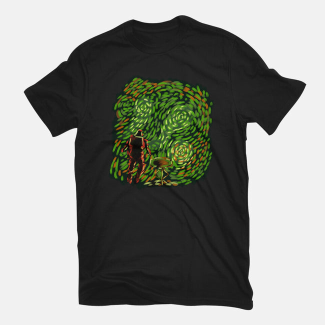New Starry Night-Womens-Basic-Tee-nickzzarto