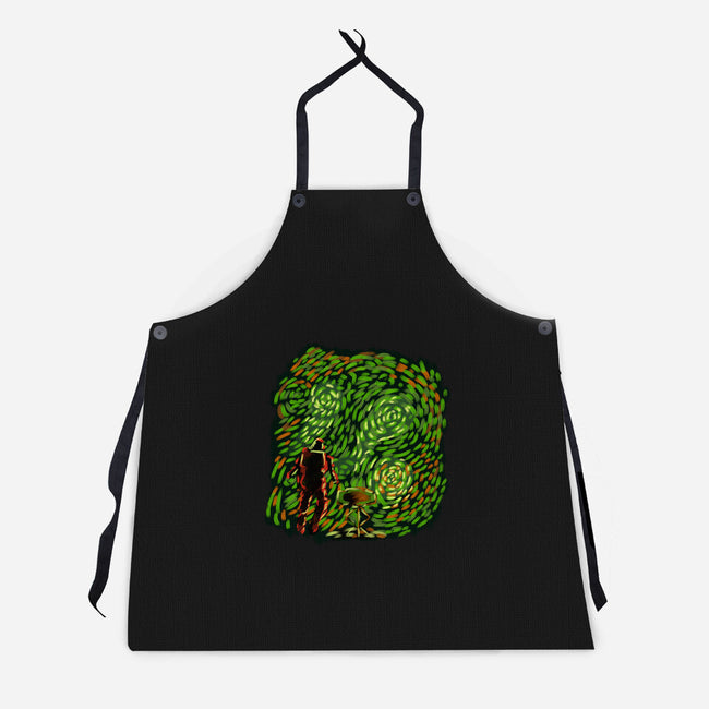 New Starry Night-Unisex-Kitchen-Apron-nickzzarto