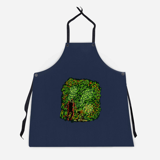New Starry Night-Unisex-Kitchen-Apron-nickzzarto