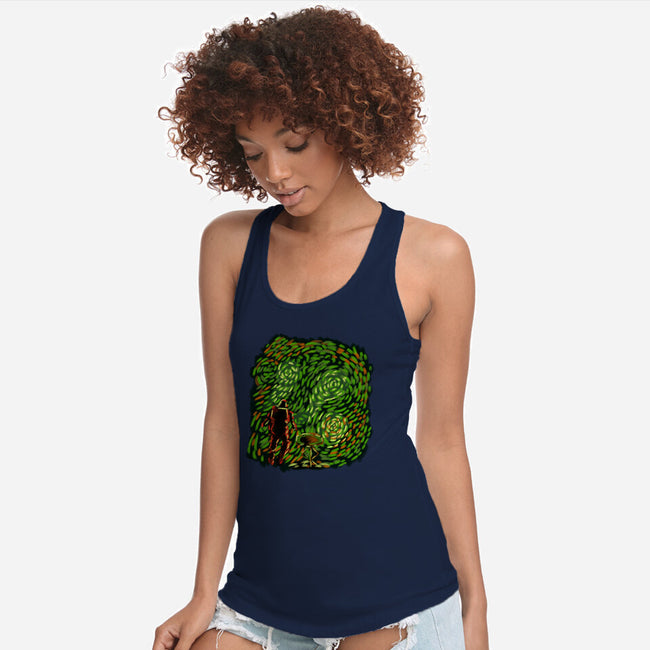 New Starry Night-Womens-Racerback-Tank-nickzzarto