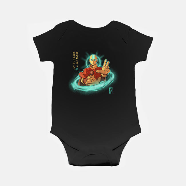The Legendary Airbender-Baby-Basic-Onesie-grevalra
