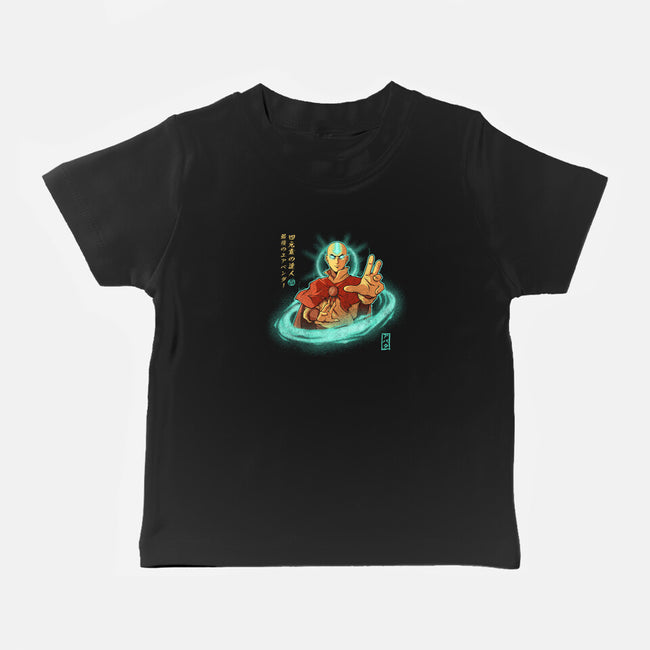 The Legendary Airbender-Baby-Basic-Tee-grevalra