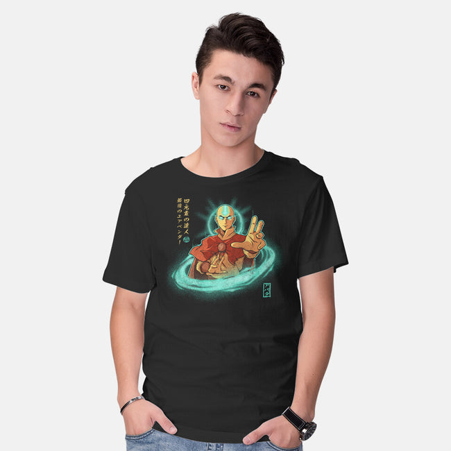 The Legendary Airbender-Mens-Basic-Tee-grevalra