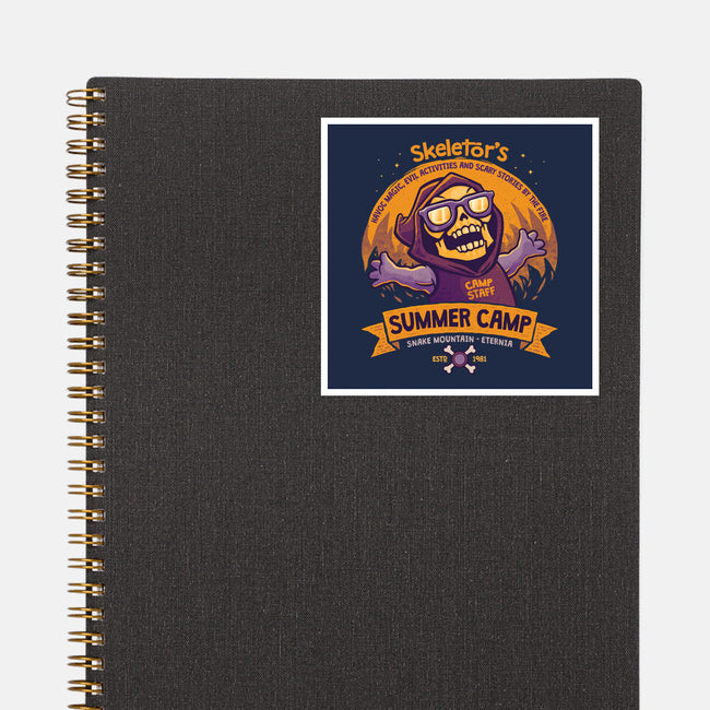 Skeletor Summer Camp-None-Glossy-Sticker-teesgeex