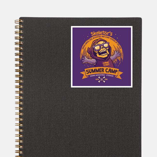 Skeletor Summer Camp-None-Glossy-Sticker-teesgeex