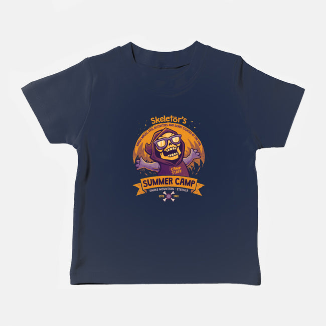 Skeletor Summer Camp-Baby-Basic-Tee-teesgeex