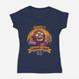 Skeletor Summer Camp-Womens-V-Neck-Tee-teesgeex