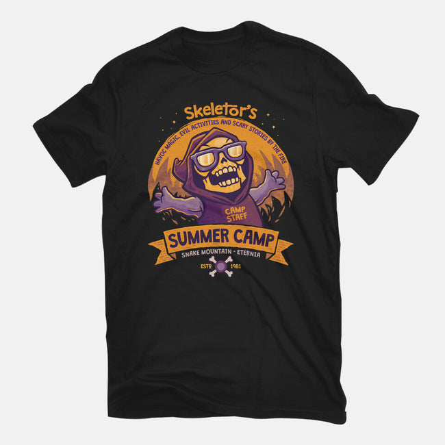 Skeletor Summer Camp-Womens-Basic-Tee-teesgeex