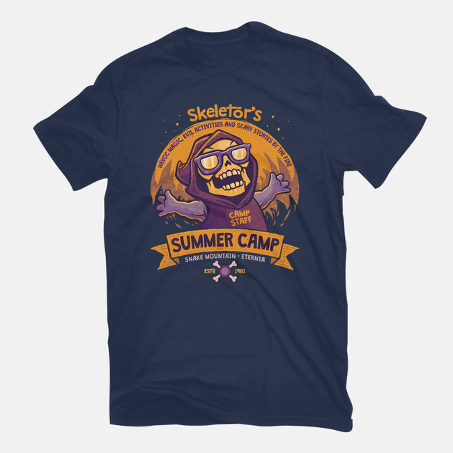 Skeletor Summer Camp-Womens-Basic-Tee-teesgeex