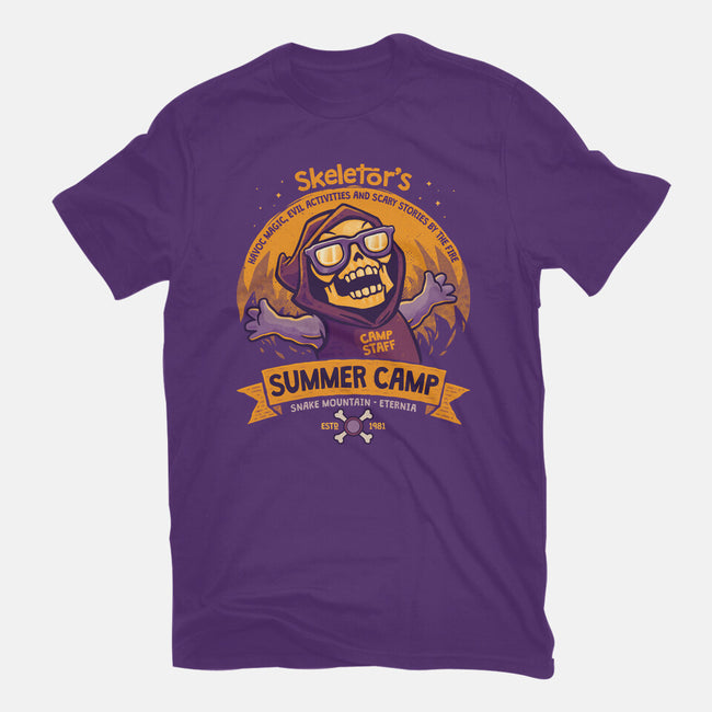 Skeletor Summer Camp-Womens-Basic-Tee-teesgeex