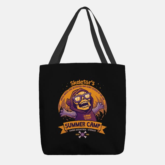 Skeletor Summer Camp-None-Basic Tote-Bag-teesgeex