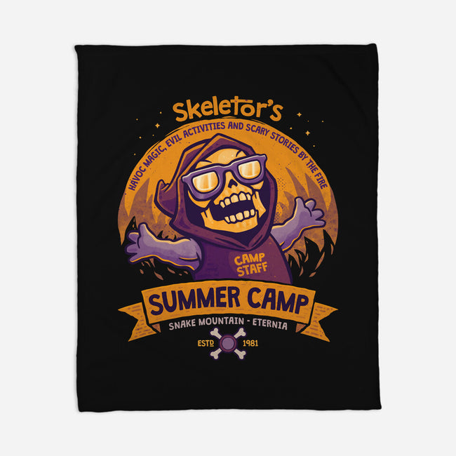 Skeletor Summer Camp-None-Fleece-Blanket-teesgeex