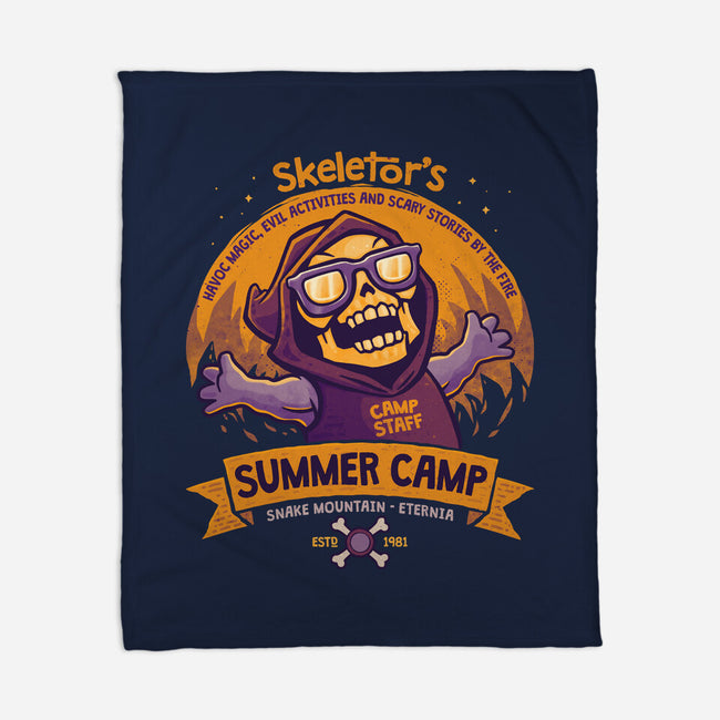 Skeletor Summer Camp-None-Fleece-Blanket-teesgeex